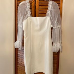 Long sleeve white dress NEVER WORN